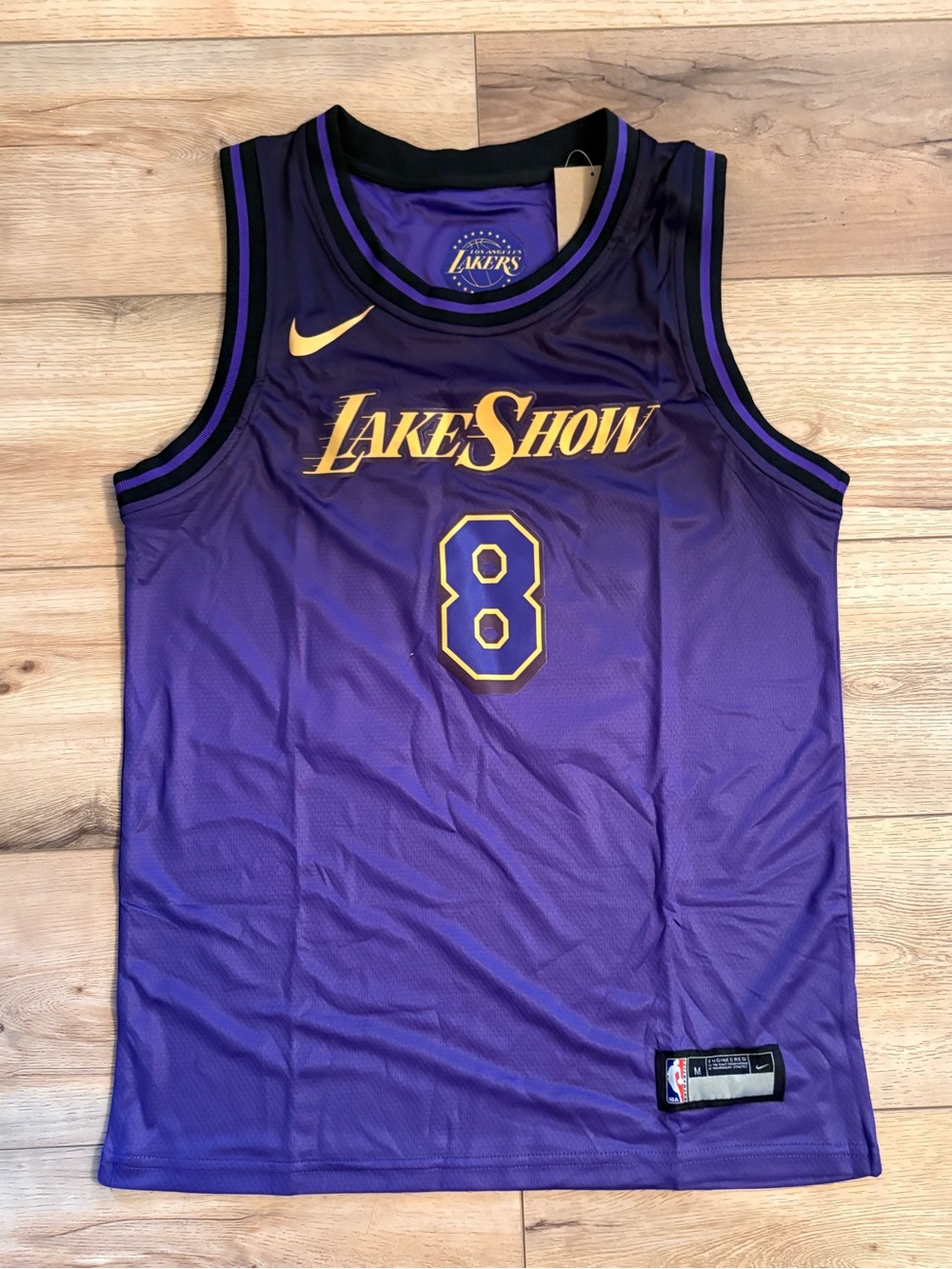 Kobe Bryant Kids Youth Medium Los Angeles Lakers 'LakeShow' #8 Purple Jersey